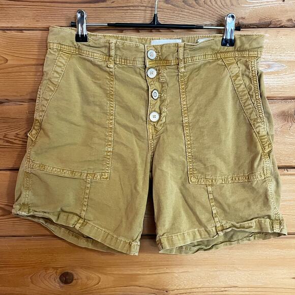 Anthropologie The Wanderer Cargo Utility Neutral Shorts Size 28 - Picture 1 of 6